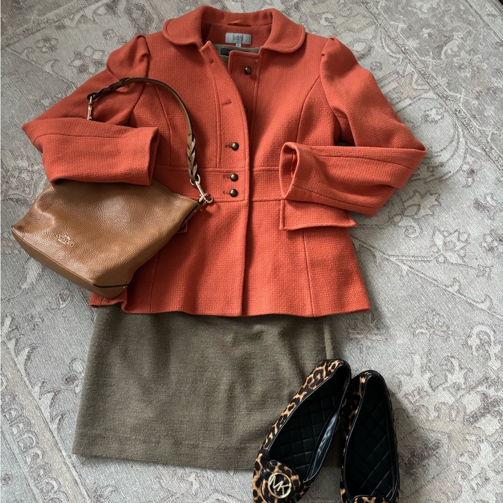 Marks & Spencer Orange Textured Jacket